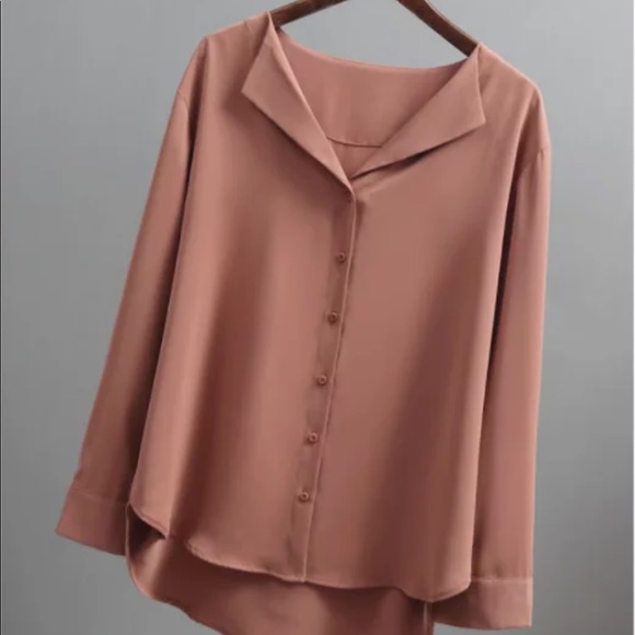 Chiffon sheer button up - Picture 2 of 2